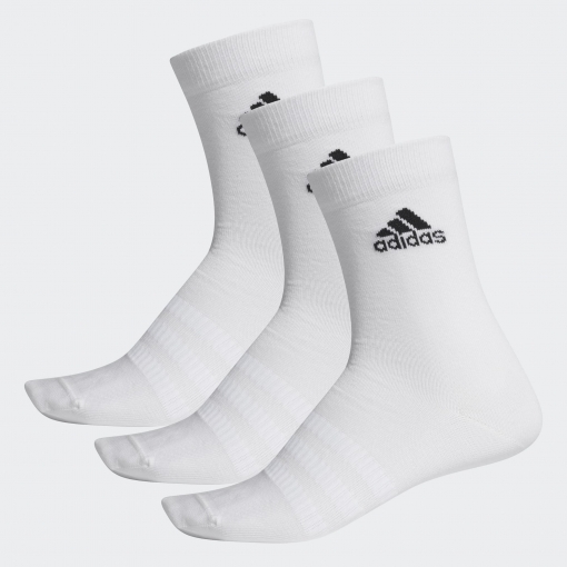 Tenisové ponožky Adidas Light Crew Socks 3PP DZ9393 biele Tenisové ponožky Adidas Light Crew Socks 3PP DZ9393 biele
