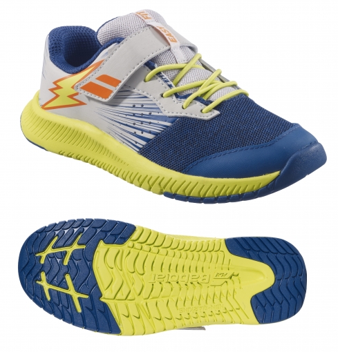 Detská obuv Babolat PULSION ALL COURT KID 4087 modro-žltá Detská obuv Babolat PULSION ALL COURT KID 4087 modro-žltá
