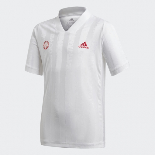 Detské tričko Adidas Freelift Tennis T-Shirt GE4820 biele Detské tričko Adidas Freelift Tennis T-Shirt GE4820 biele