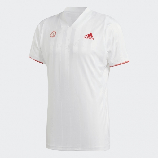 Pánske tričko Adidas Freelift Engineered Tennis T-Shirt FR4317 biele Pánske tričko Adidas Freelift Engineered Tennis T-Shirt FR4317 biele