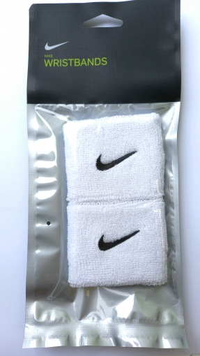 Tenisové potítko Nike Wristbands malé biele