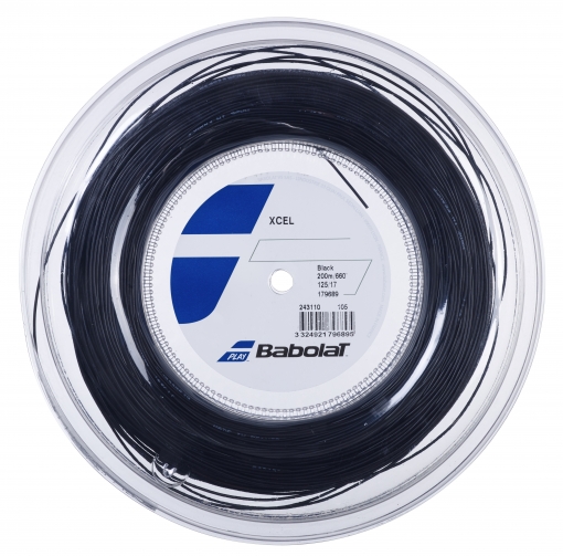 Tenisový výplet Babolat XCEL 200 m čierný Tenisový výplet Babolat XCEL 200 m čierný