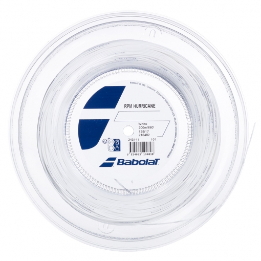 Tenisový výplet BABOLAT RPM HURRICANE 1,25 200 m biely Tenisový výplet BABOLAT RPM HURRICANE 1,25 200 m biely