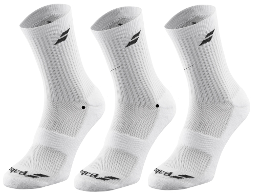 Tenisové ponožky Babolat 3 Pairs Pack Socks 5UB1371-1000 biele Tenisové ponožky Babolat 3 Pairs Pack Socks 5UB1371-1000 biele