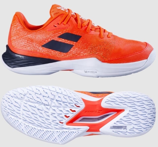 Detská antuková obuv Babolat JET MACH 3 Junior All Court strike red Detská antuková obuv Babolat JET MACH 3 Junior All Court strike red