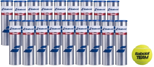 Tenisové lopty BABOLAT TEAM 4ks - Karton 72 ks Tenisové lopty BABOLAT TEAM 4ks - Karton 72 ks