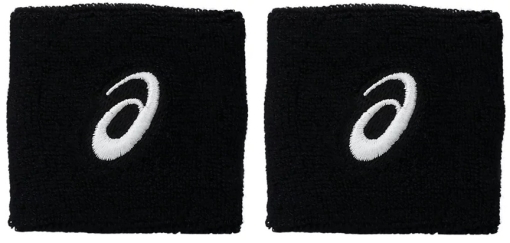 Tenisové potítko Asics Wristband Pair 3043A0120-001 čierne Tenisové potítko Asics Wristband Pair 3043A0120-001 čierne