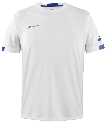 Tenisové tričko Babolat Play Crew Neck 3MP2011-1000 biele Tenisové tričko Babolat Play Crew Neck 3MP2011-1000 biele