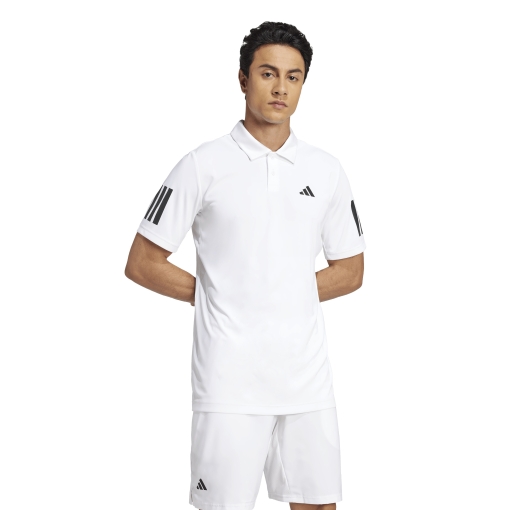 Tenisová polokošeľa Adidas Club Tennis 3-Stripes Polo JE0412 biela Tenisová polokošeľa Adidas Club Tennis 3-Stripes Polo JE0412 biela