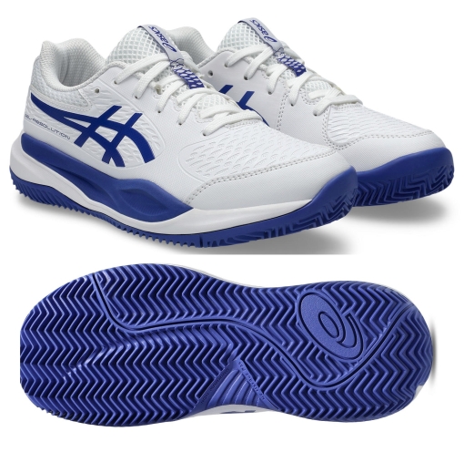 Detská antuková obuv Asics Gel Resolution X GS Clay 1044A080-100 biele Detská antuková obuv Asics Gel Resolution X GS Clay 1044A080-100 biele