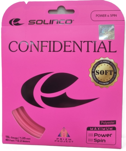 Tenisový výplet Solinco Confidential Soft – Electric Pink 12,2m