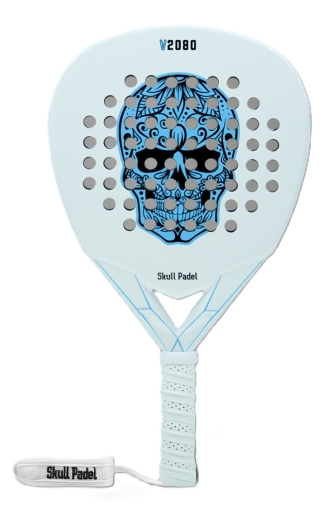 Padelová raketa Skull Padel V2080 White Blue
