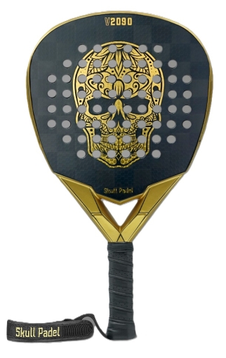 Padelová raketa Skull Padel V2090 BLACK GOLD