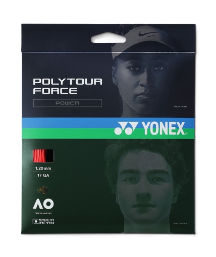 Tenisový výplet Yonex POLYTOUR FORCE 12m čierny