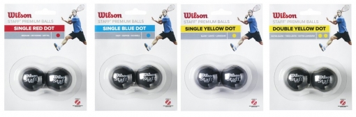Squashová lopta Wilson STAFF Premium ball- 2 ks Squashová lopta Wilson STAFF Premium ball- 2 ks