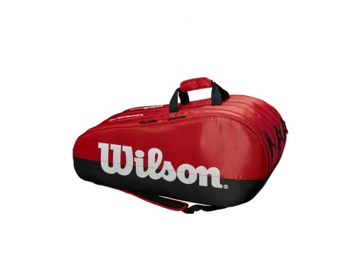 Tenisová taška Wilson Team 3 Comp čierno-červená Tenisová taška Wilson Team 3 Comp čierno-červená
