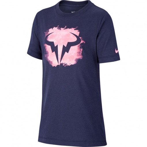 Detské tričko Nike Court DriFit Rafa T-Shirt CU0337-451 modré Detské tričko Nike Court DriFit Rafa T-Shirt CU0337-451 modré