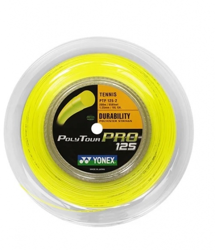 Tenisový výplet Yonex POLYTOUR Pro 200m žltá Tenisový výplet Yonex POLYTOUR Pro 200m žltá