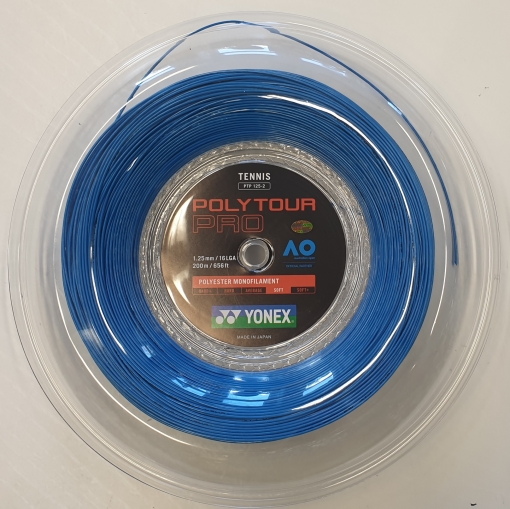 Tenisový výplet Yonex POLYTOUR Pro 200m modry Tenisový výplet Yonex POLYTOUR Pro 200m modry