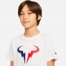 Detské tričko Nike NikeCourt Rafa Tennis T-Shirt DJ2591-100 biele