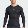 Tenisové tričko Tennis Tshirt Adidas Techfit Compression Training Long Sleeve JE6702 čierne
