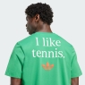 Pánske tričko Adidas Tennis Graphic Tee JV8496 zelené