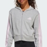 Dievčenská mikina Adidas Essentials Full-Zip Hoodie Kids JJ0949 šedá