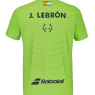 Pánske padelové tričko Babolat Crew Neck Tee Replica JL Tee Replica JL 6MF26012-8013 - Green Flash