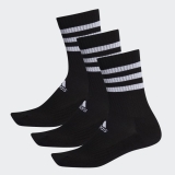Detské tenisové ponožky Adidas Cushioned Crew Socks DZ9347 čierne