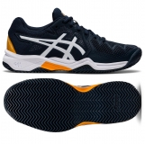Detská antuková obuv Asics Gel Resolution 8 Clay GS 1044A019-403 modro-oranžová