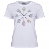 Dievčenské tenisové tričko HEAD RACQUET T-SHIRT G816251 bielé