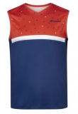 Tenisové tričko Babolat Compete Muscle Tank 2MS20071-6009 modro-oranžové