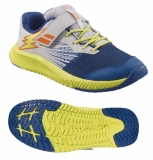 Detská obuv Babolat PULSION ALL COURT KID 4087 modro-žltá