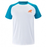 Detské tričko Babolat Play Crew Neck Tee 3BTB011-1048 modro-biele