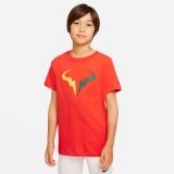 Detské tričko Nike NikeCourt Rafa Tennis T-Shirt DJ2591-673 červené