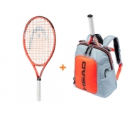 Tenisový set Head - Radical 25 2021 + Kids Rebel Backpack
