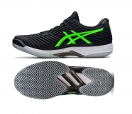 Pánska tenisová obuv Asics  Solution Speed FF 2 Clay antuková 1041A187-003 čierno-zelená