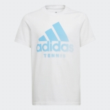 Detské tričko Adidas Tennis Aeroready Grahic Tee HA0959 biele