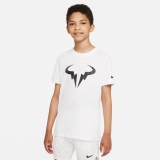 Detské tričko Nike NikeCourt Rafa Tennis T-Shirt DJ2591-101 biele