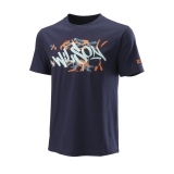 Tenisové tričko Wilson Paris Hope Tech Tee WRA805301 modré