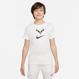 Detské tričko Nike NikeCourt DriFit Rafa T-Shirt DM9187-100 biele