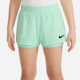 Dievčenské tenisové kraťasy Nike Court DriFit Victory Shorts 2v1 DB5612-379