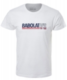 Tenisové tričko Babolat Exercise Vintage Tee 4MP20443-1000 biele