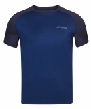 Pánske tričko Babolat Play Crew Neck Tee 3MP1011-4000 tmavo modré