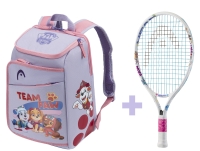 Tenisový set  Tlapková patrola Head Paw 19 biela+ Kids Backpack Paw Patrol