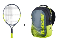 Tenisový set Babolat - Carlitos 19 + Backpack Kids žltý