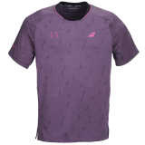 Pánske tričko Babolat Crew Neck Tee Replica J. Lebron 6MZ26012-4155 black plum