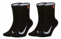 Tenisové ponožky Nike Multiplier Crew Tennis Socks 2 páry SK0118-010 čierne